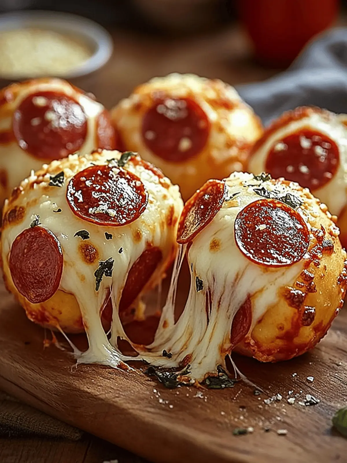 Pepperoni Pizza Bombs