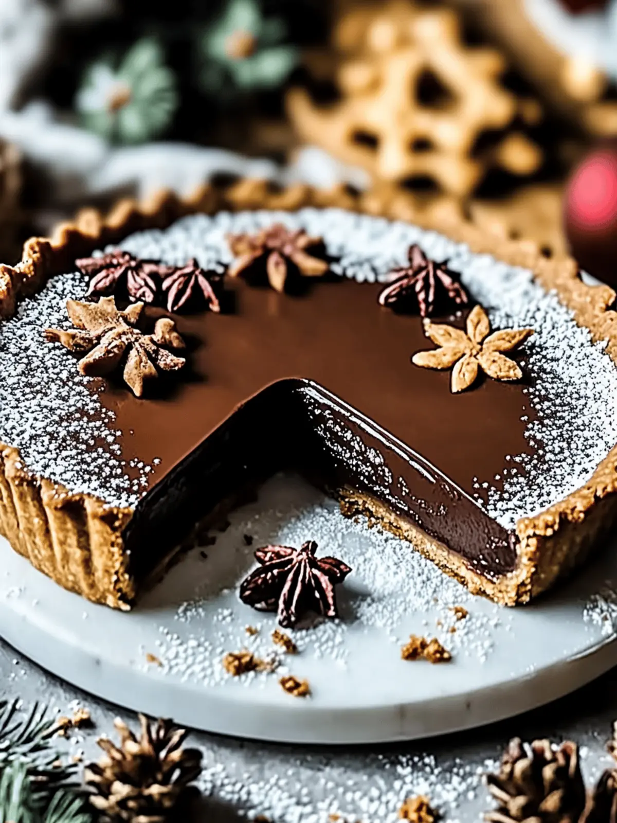 Decadent Vegan Chocolate Gingerbread Tart for Holiday Bliss 3 Decadent Vegan Chocolate Gingerbread Tart for Holiday Bliss
