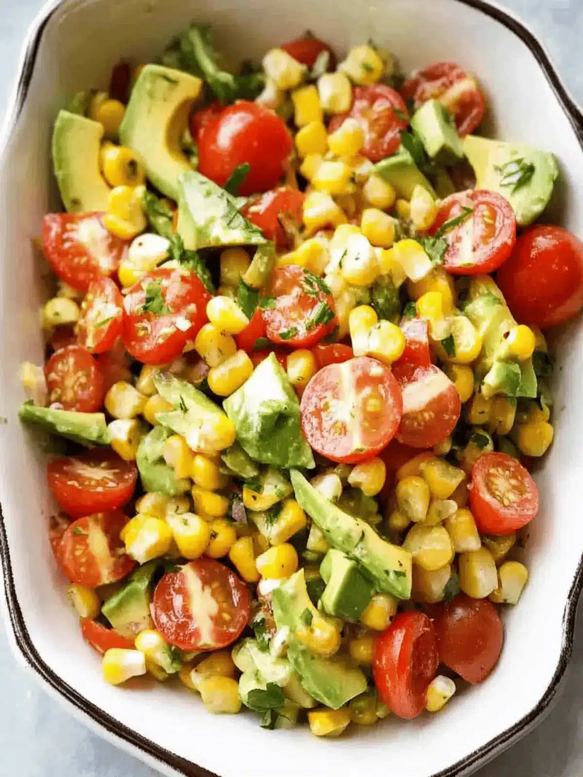 Zesty Corn, Avocado, and Tomato Salad for Summer Bliss 4 Corn, Avocado, and Tomato Salad