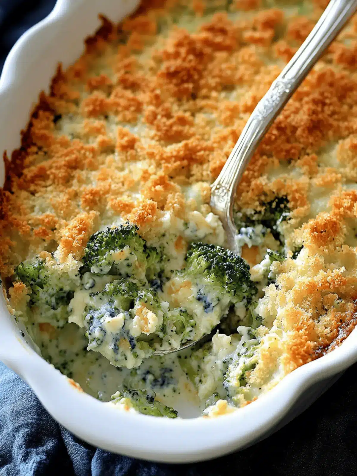 Broccoli Blue Cheese Bake
