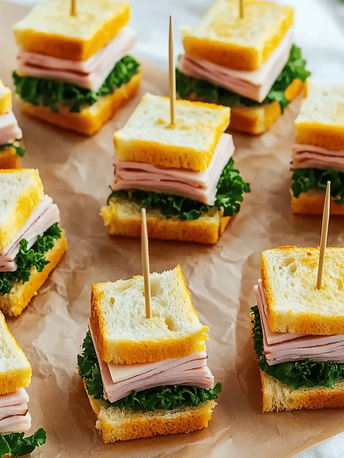 Juicy Mini Sandwiches for Parties
