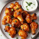 Buffalo cauliflower wings are the perfect snack!