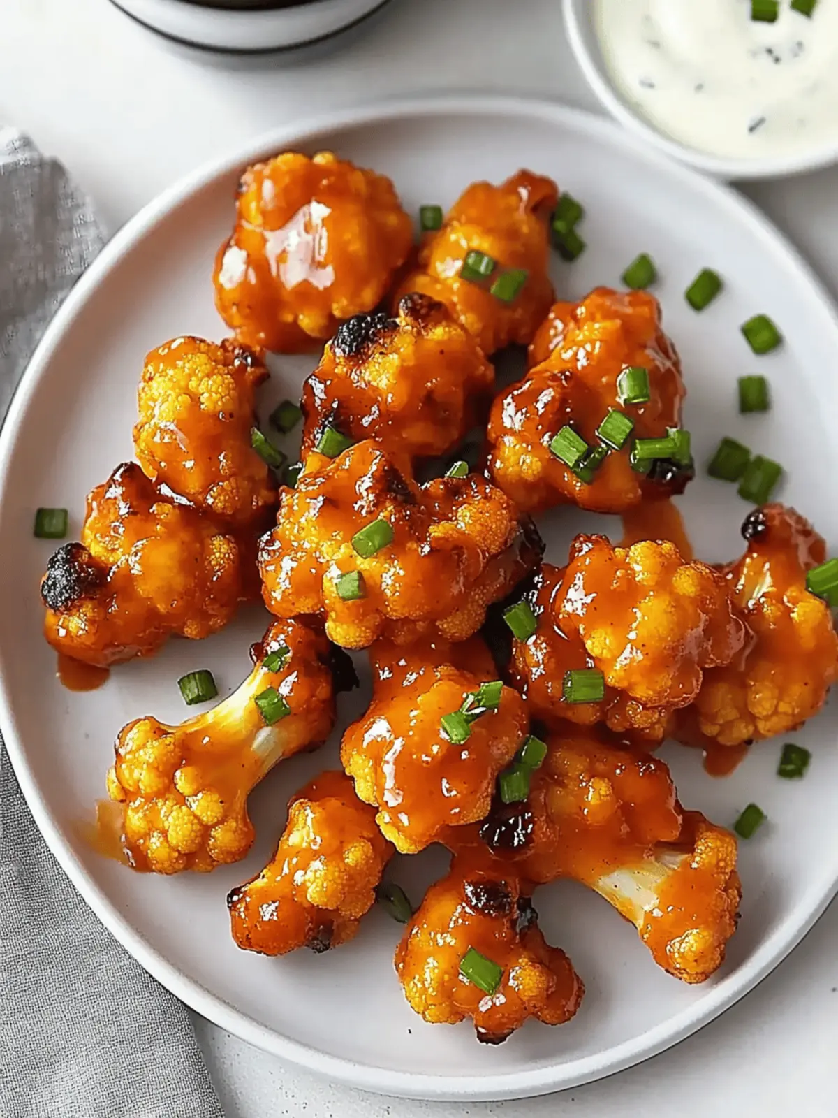 Buffalo Cauliflower Wings Are the Perfect Snack for Everyone! 3 Buffalo cauliflower wings are the perfect snack!