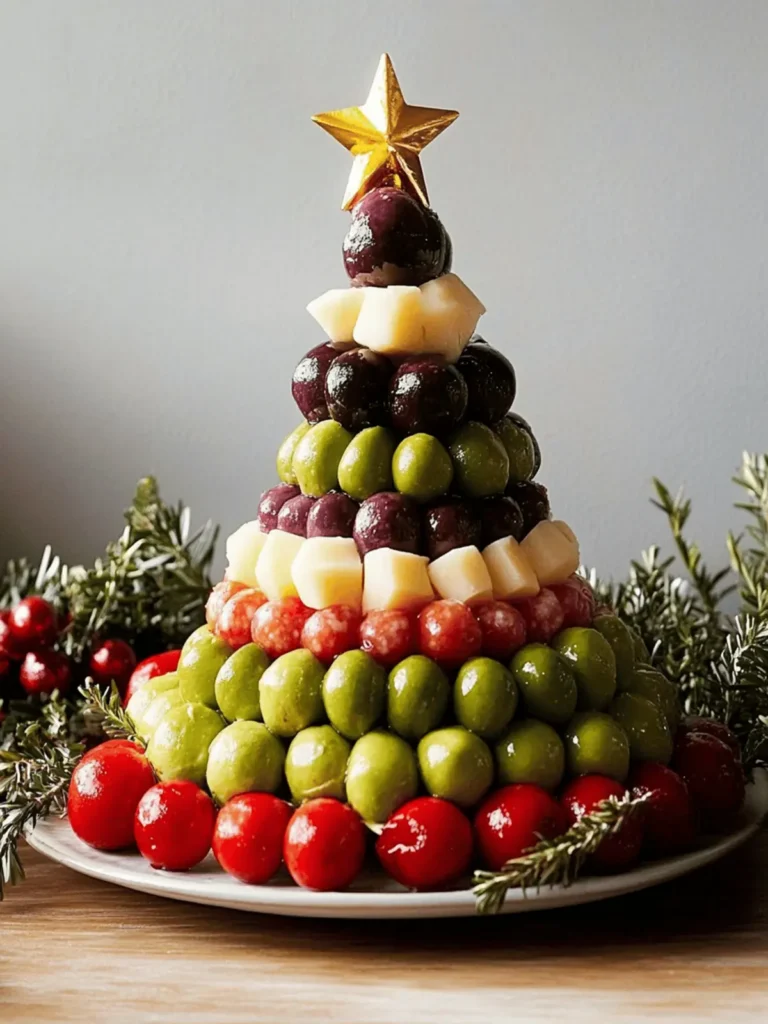 Antipasto Christmas Tree Cheese Ball
