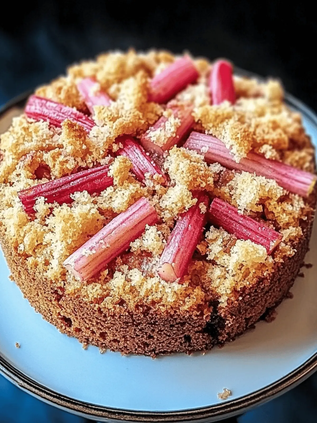 Rhubarb Coffee Cake