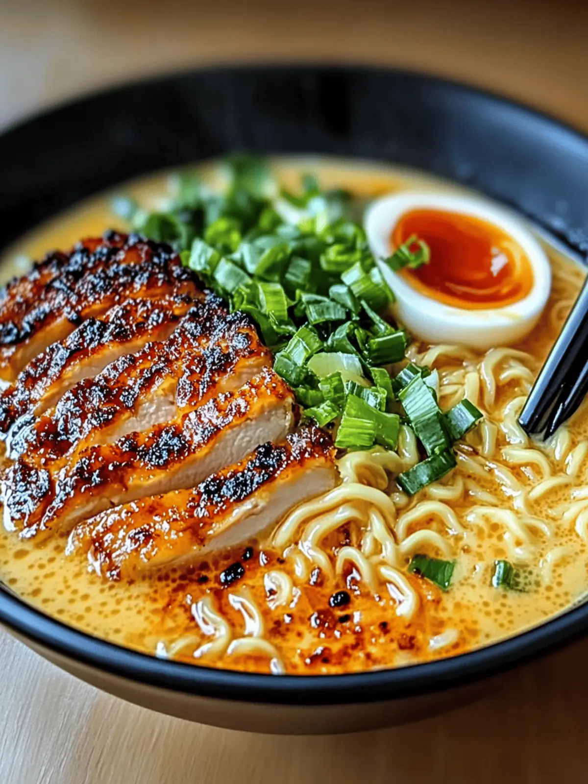 Fiery Chicken Ramen with Creamy Garlic Sauce for Cozy Nights 5 FIERY CHICKEN RAMEN WITH CREAMY GARLIC SAUCE