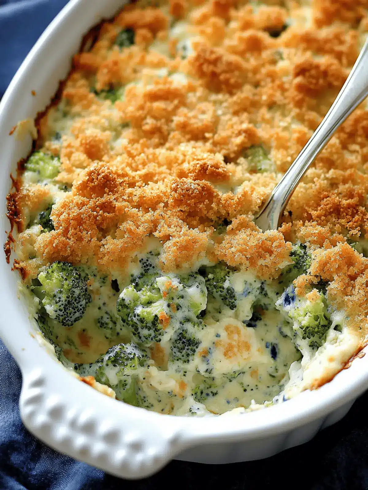 Broccoli Blue Cheese Bake