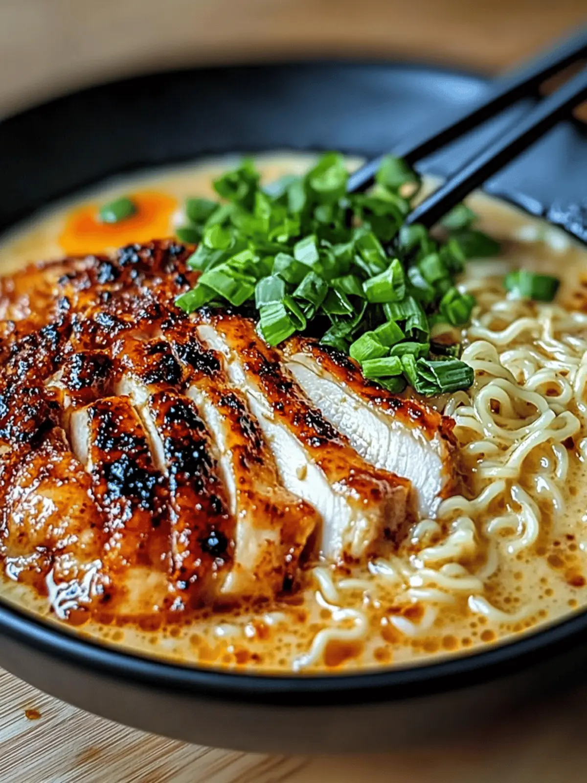 Fiery Chicken Ramen with Creamy Garlic Sauce for Cozy Nights 3 FIERY CHICKEN RAMEN WITH CREAMY GARLIC SAUCE