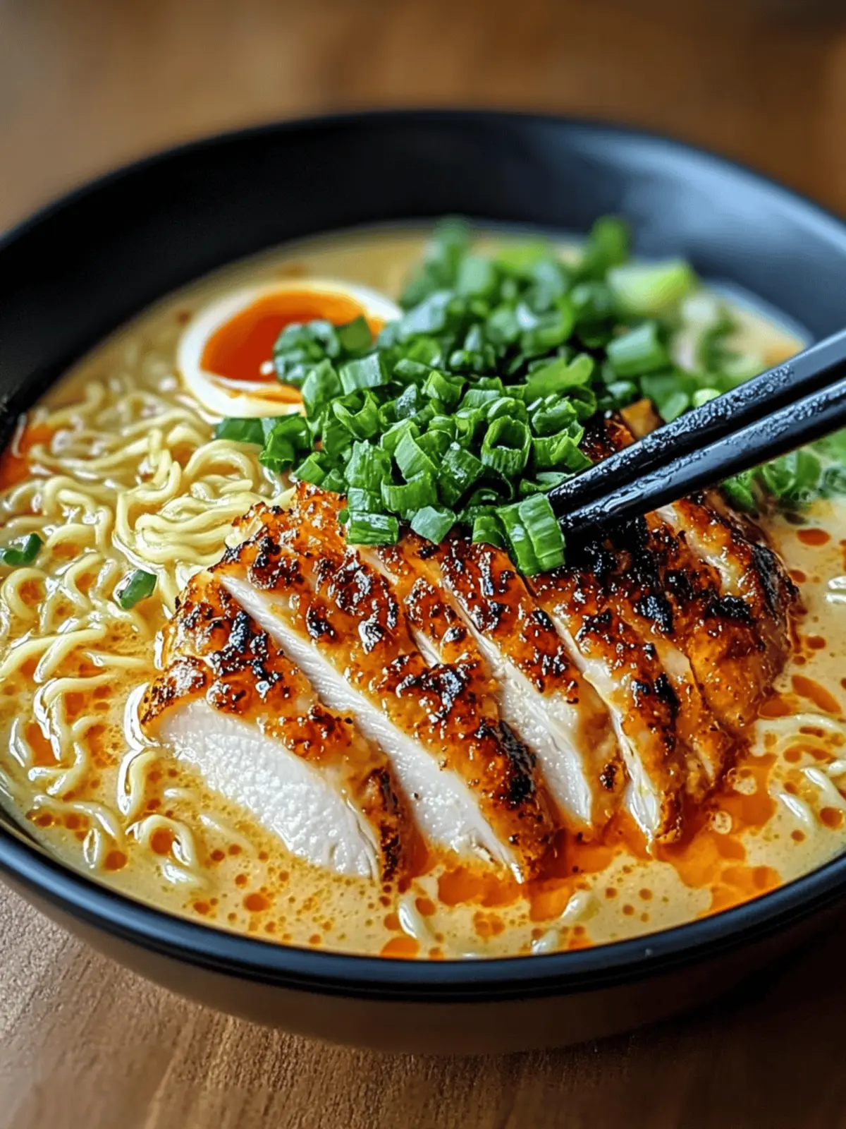 Fiery Chicken Ramen with Creamy Garlic Sauce for Cozy Nights 2 FIERY CHICKEN RAMEN WITH CREAMY GARLIC SAUCE