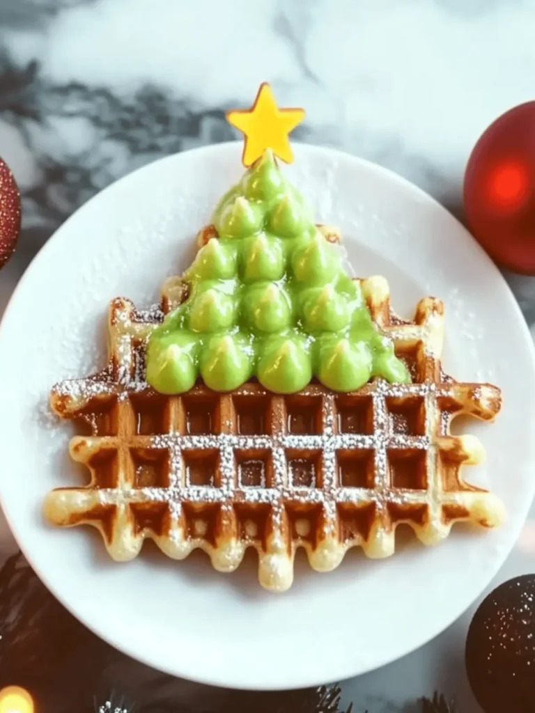 Delight Your Family with Festive Christmas Tree Waffles