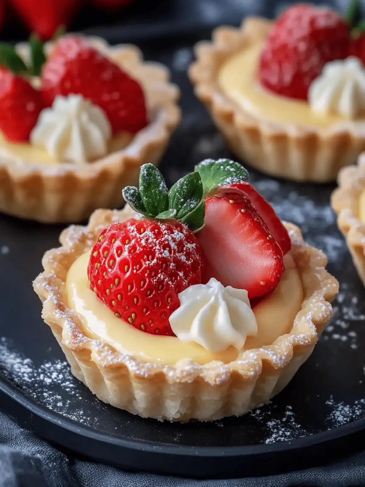 Fresh and Delicious Strawberry Tartlets Recipe