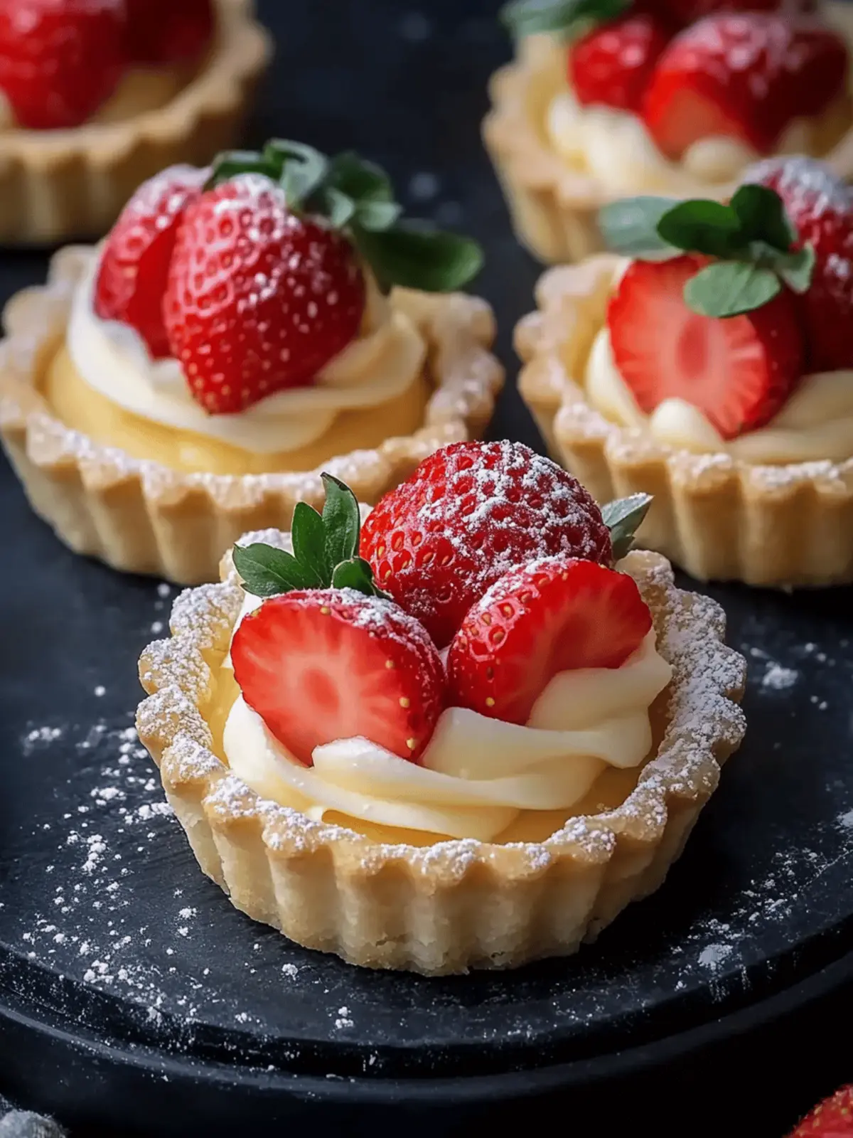 Fresh and Delicious Strawberry Tartlets Recipe