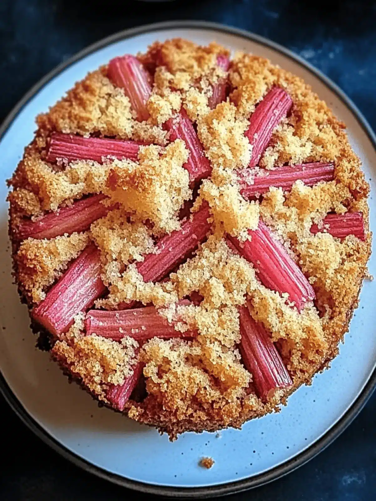 Rhubarb Coffee Cake
