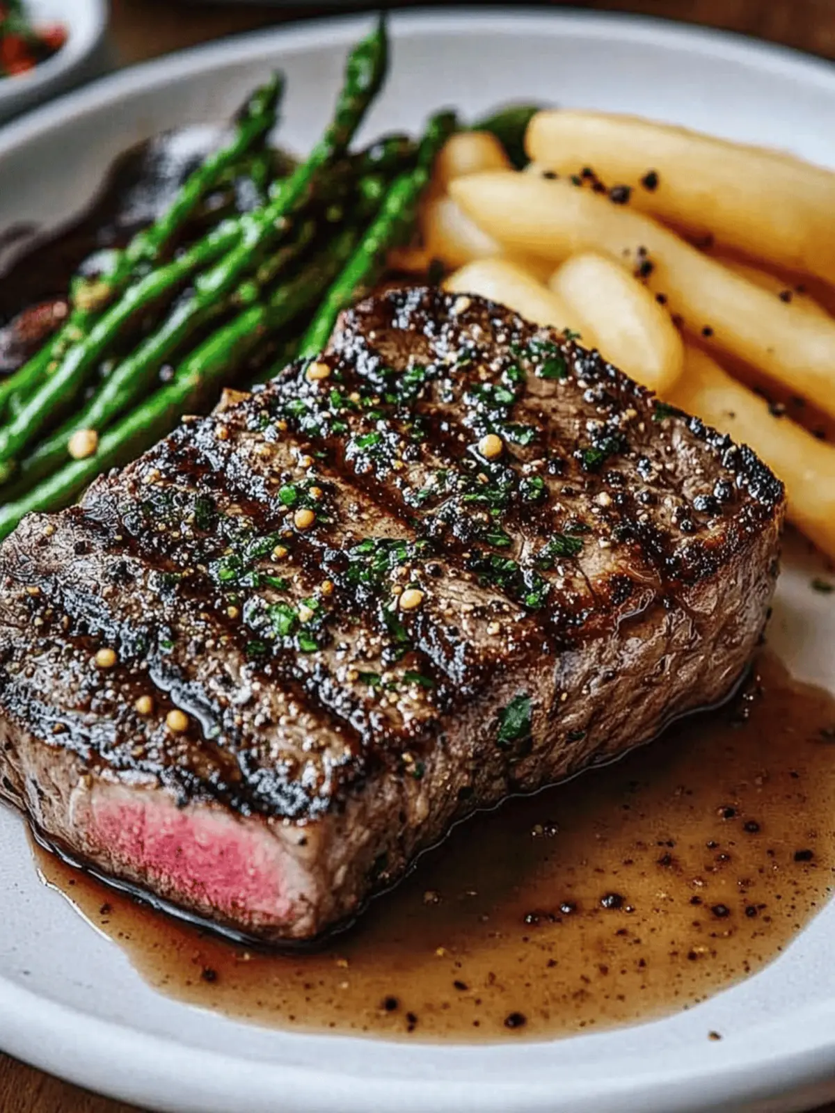 Classic French Peppercorn Steak