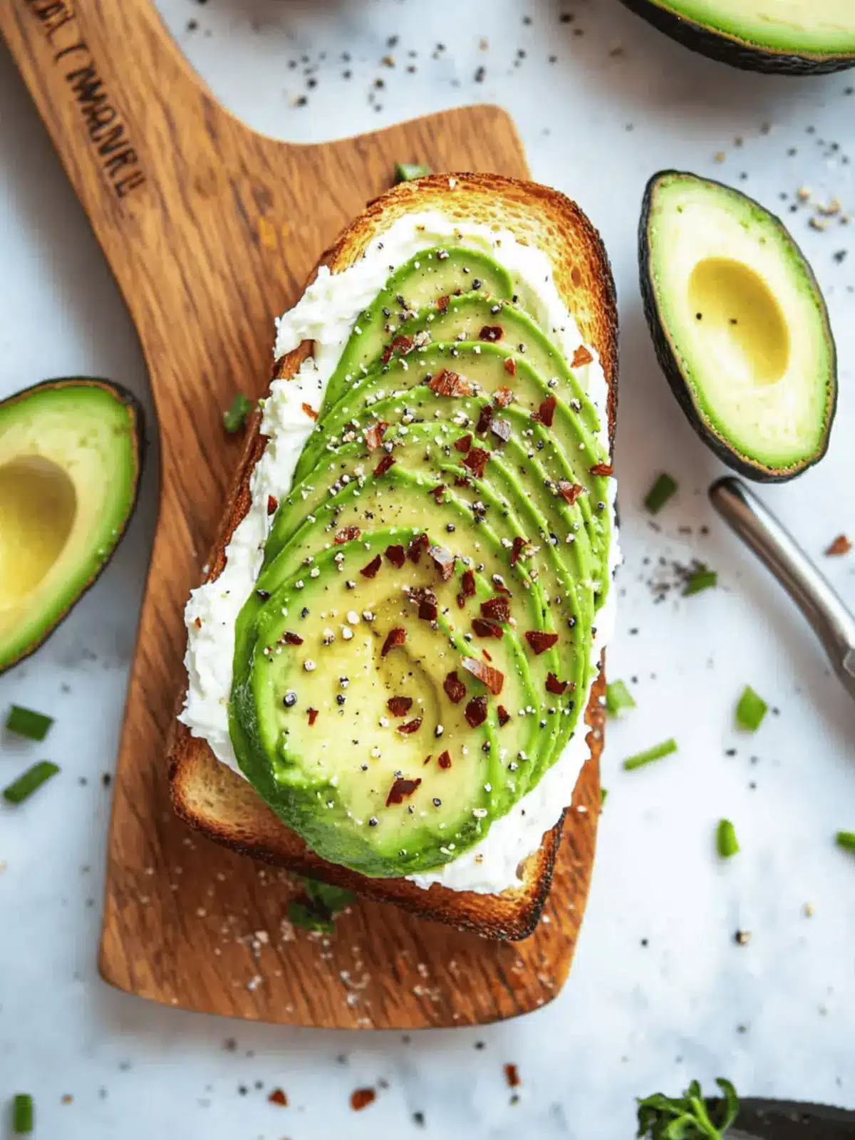 Avocado Cream Cheese Toast
