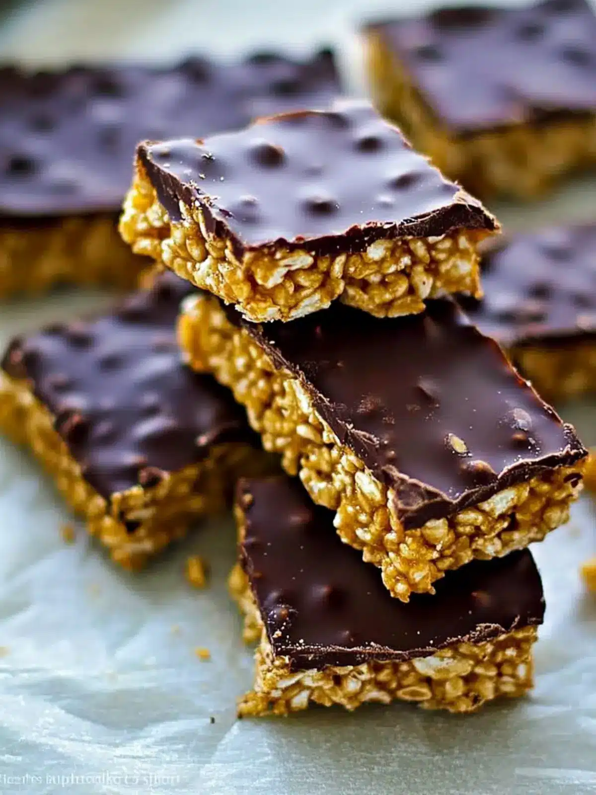 Decadent No-Bake Chocolate Cashew Butter Rice Krispie Treats 3 No-Bake Chocolate Cashew Butter Rice Krispie Treats
