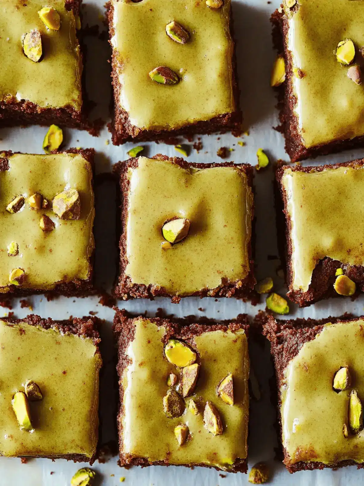 Decadent Pistachio Brownies with Brown Butter Bliss 3 Pistachio Brownies