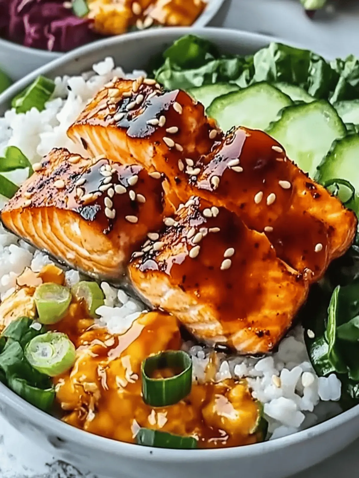 Sriracha Honey Salmon Bowls: A Go-To 20-Minute Dinner Delight