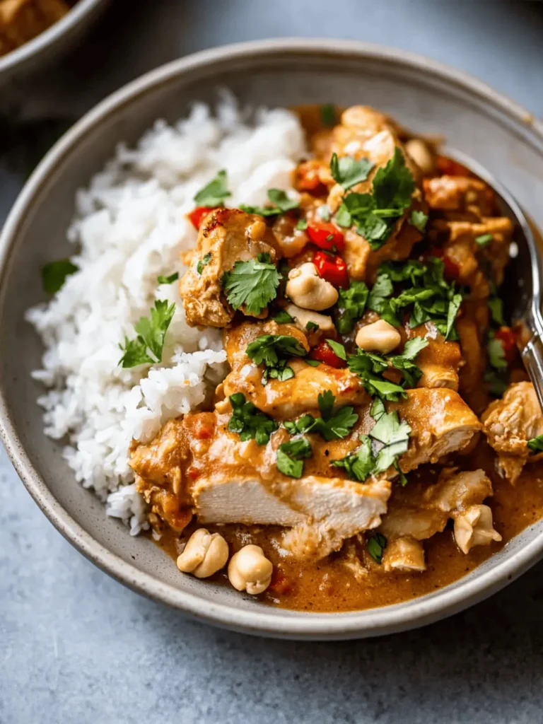 Slow Cooker Peanut Chicken