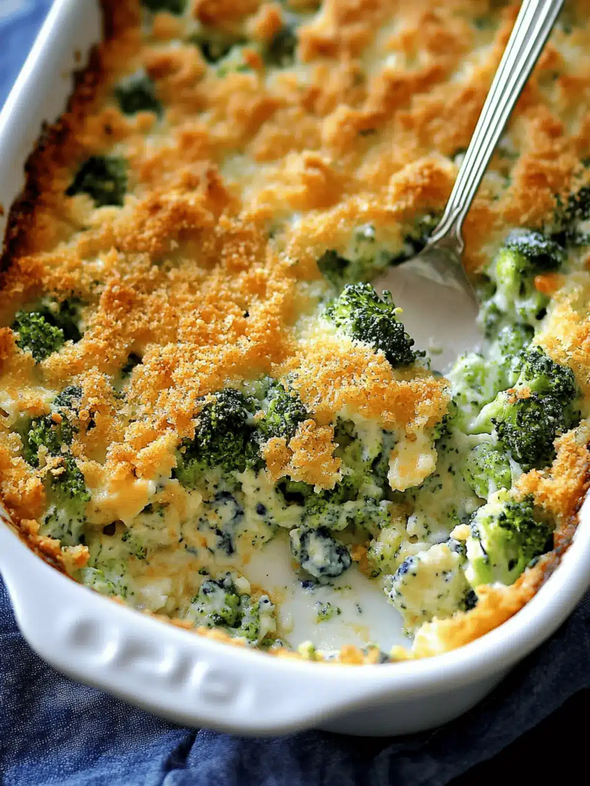Broccoli Blue Cheese Bake