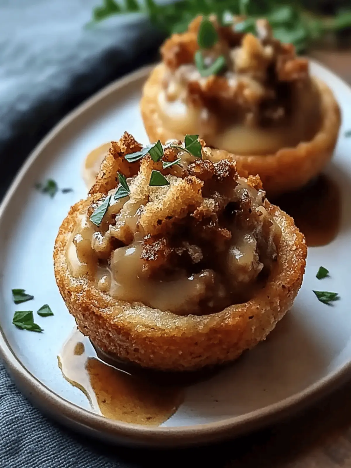 Gravy-Stuffed Stuffing Muffins for the Ultimate Holiday Delight 2 Gravy-Stuffed Stuffing Muffins