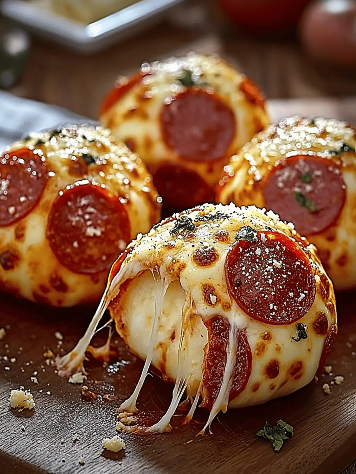 Pepperoni Pizza Bombs