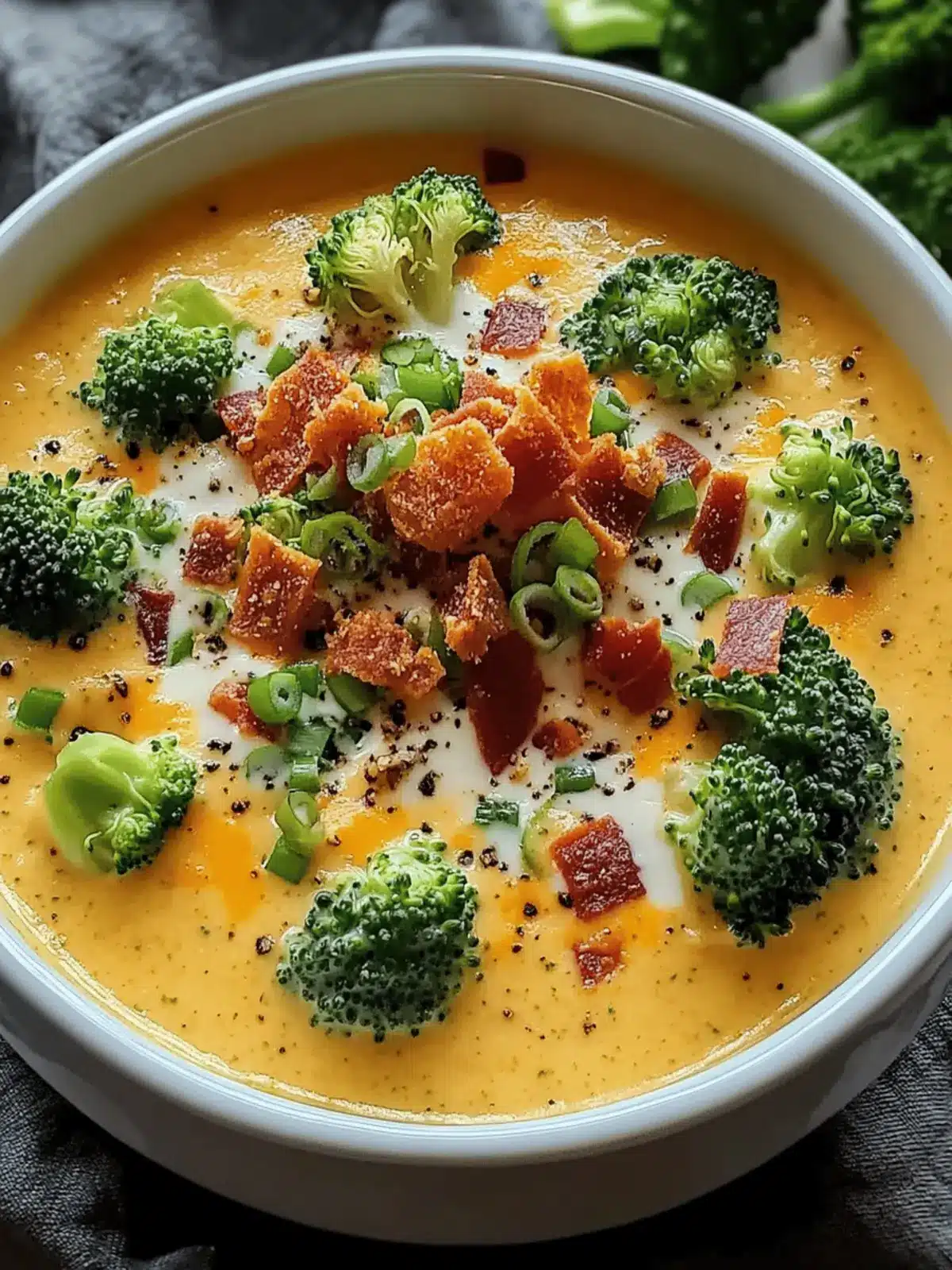 Creamy Loaded Broccoli Cheddar Soup That'll Warm Your Soul 4 Loaded Broccoli Cheddar Soup