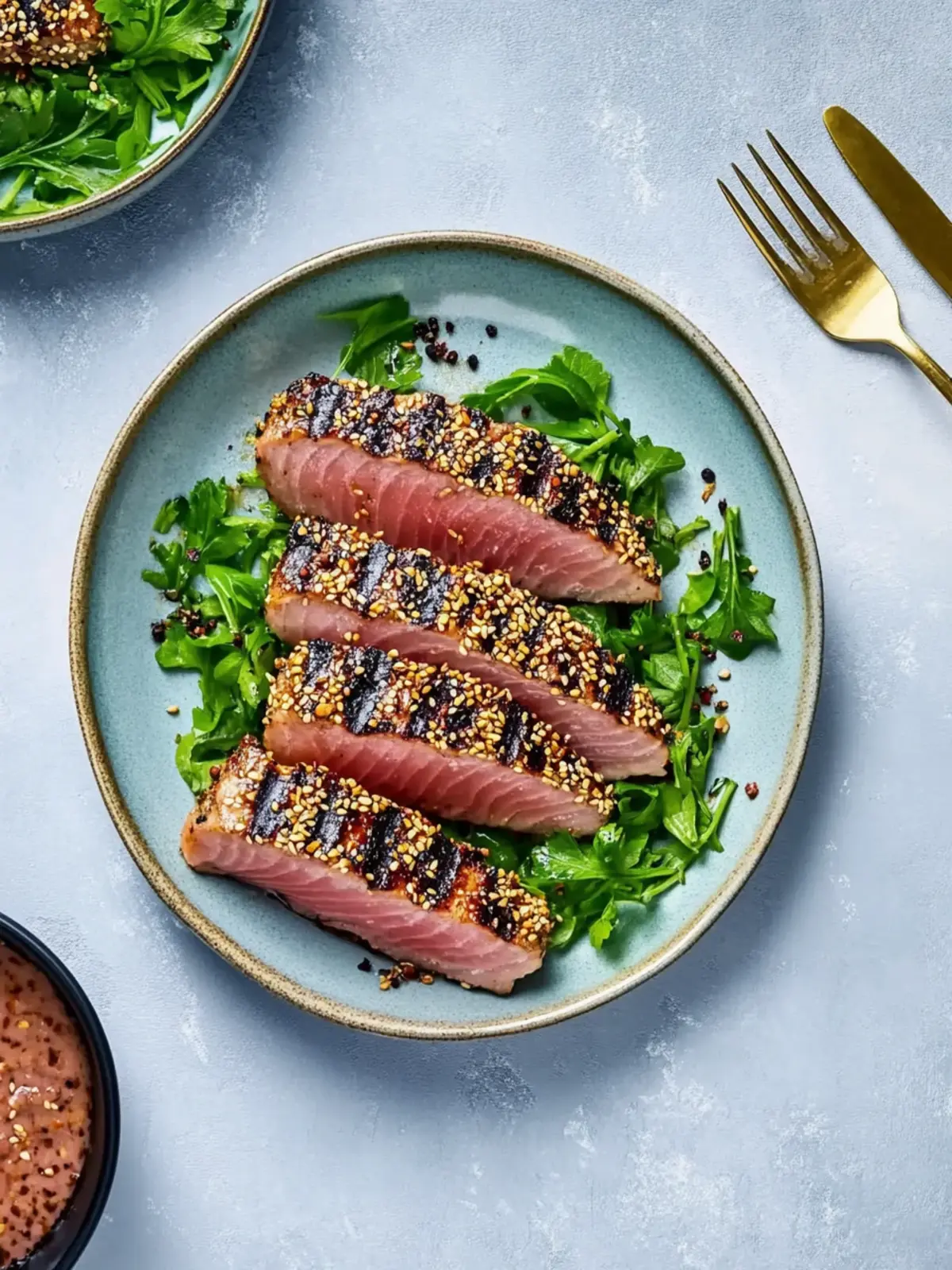 Grilled Sesame-Crusted Tuna Steaks for a Flavorful Feast 2 Grilled Sesame-Crusted Tuna Steaks