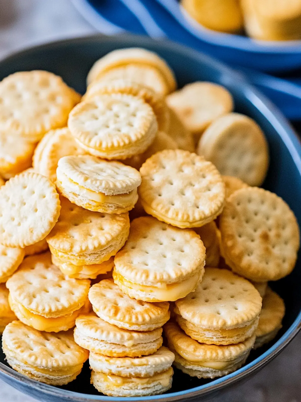 Create Delicious Copycat Ritz Cheese Cracker Sandwiches at Home 4 Copycat Ritz Cheese Cracker Sandwiches