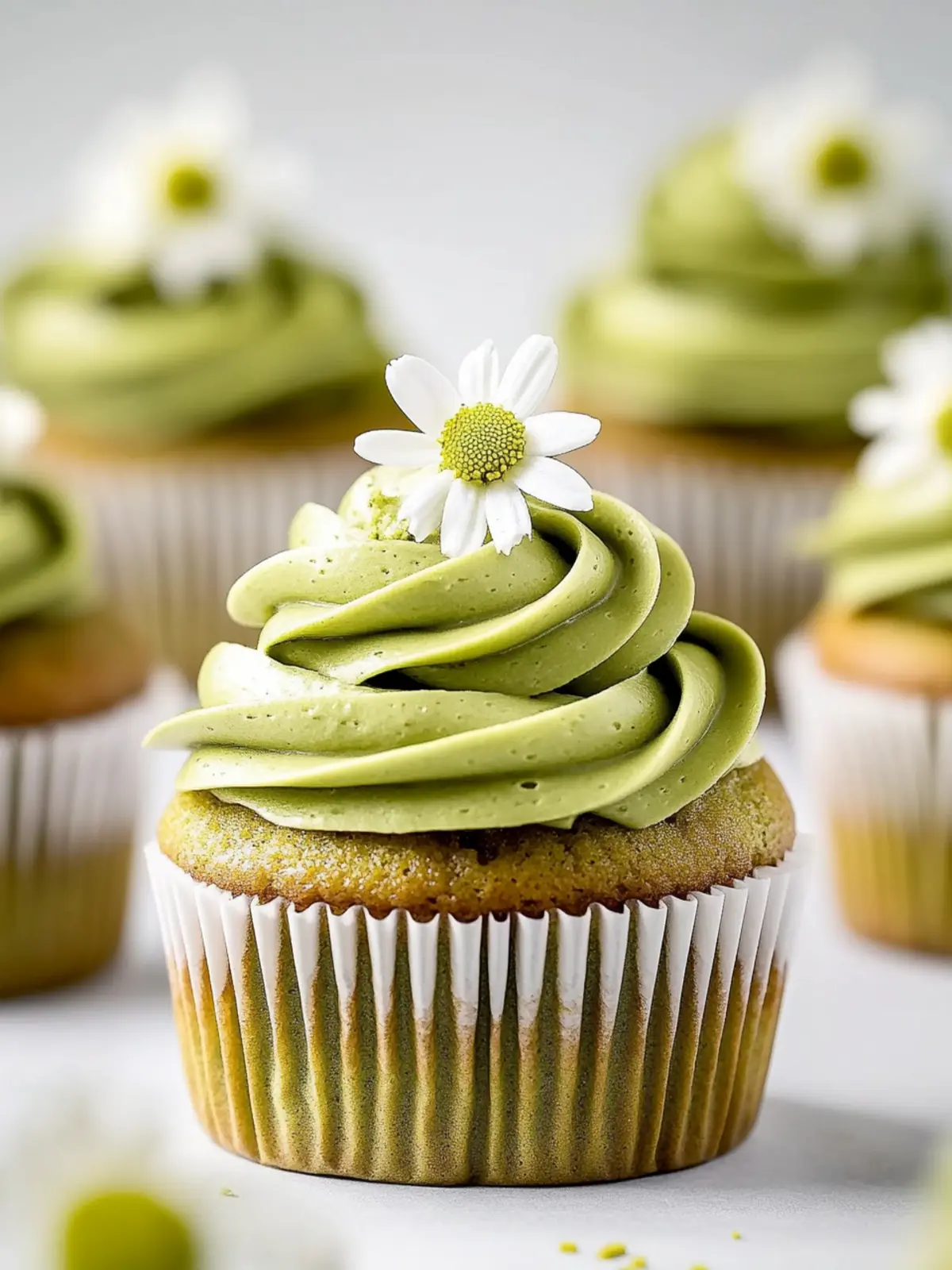 Small Batch Matcha Cupcakes