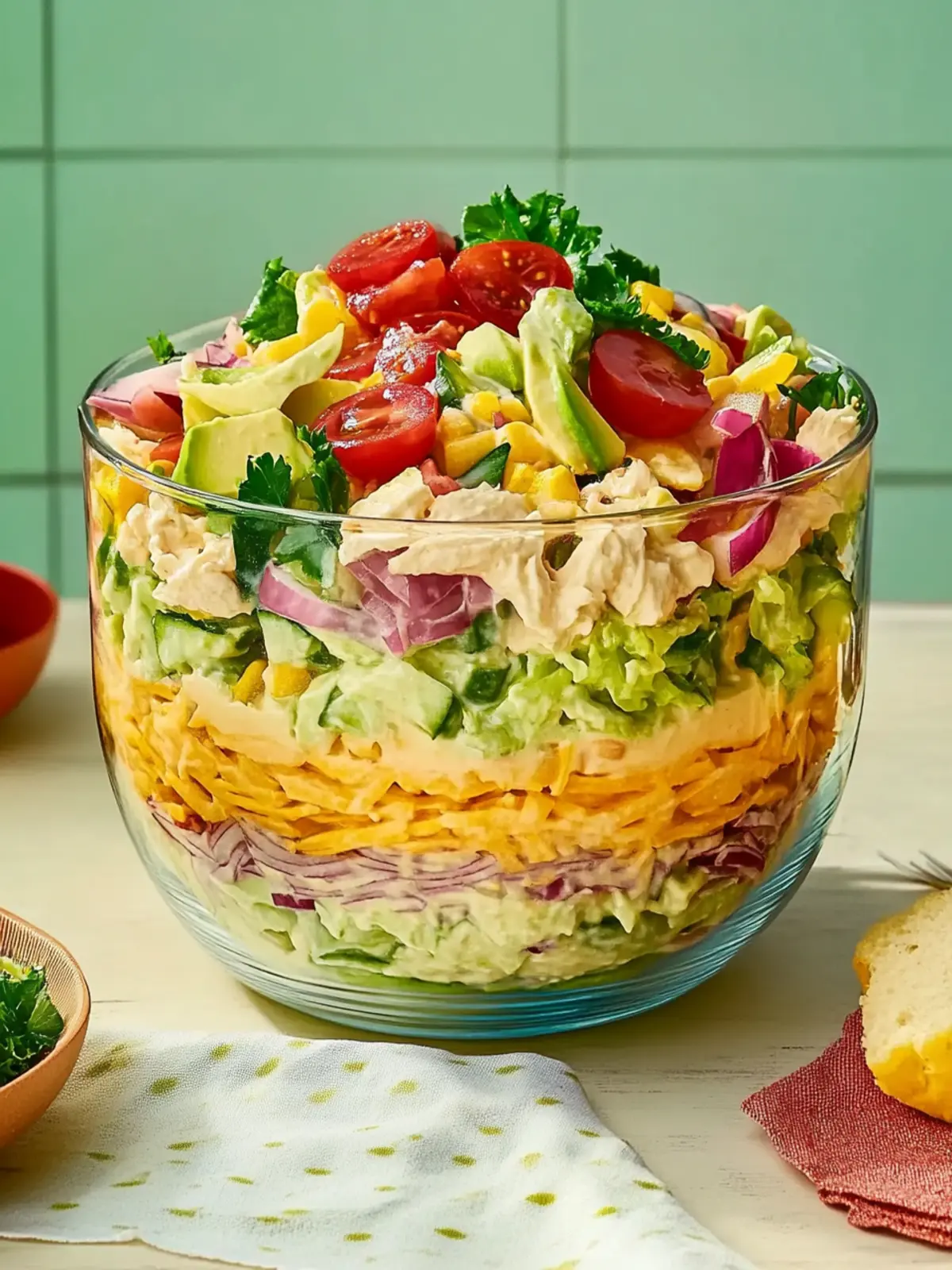 Seven Layer Salad: A Colorful Twist on Classic Freshness 3 Seven Layer Salad