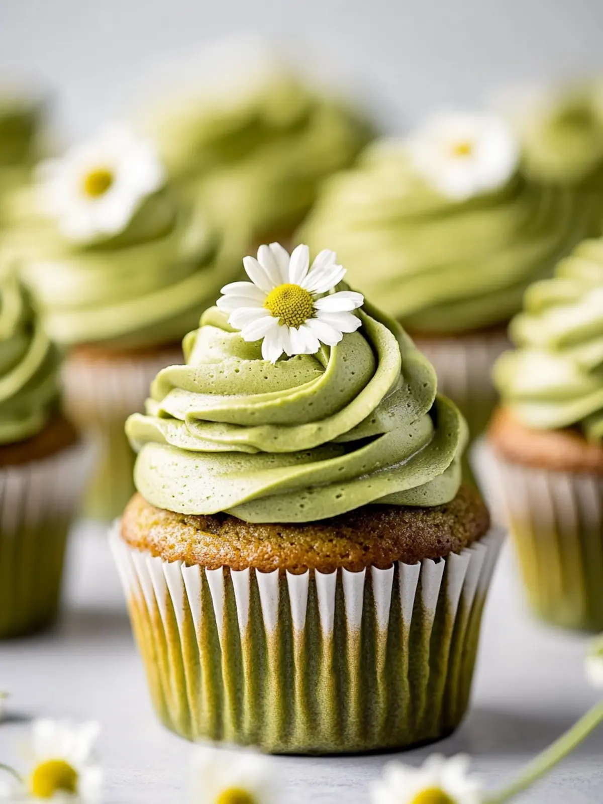 Small Batch Matcha Cupcakes