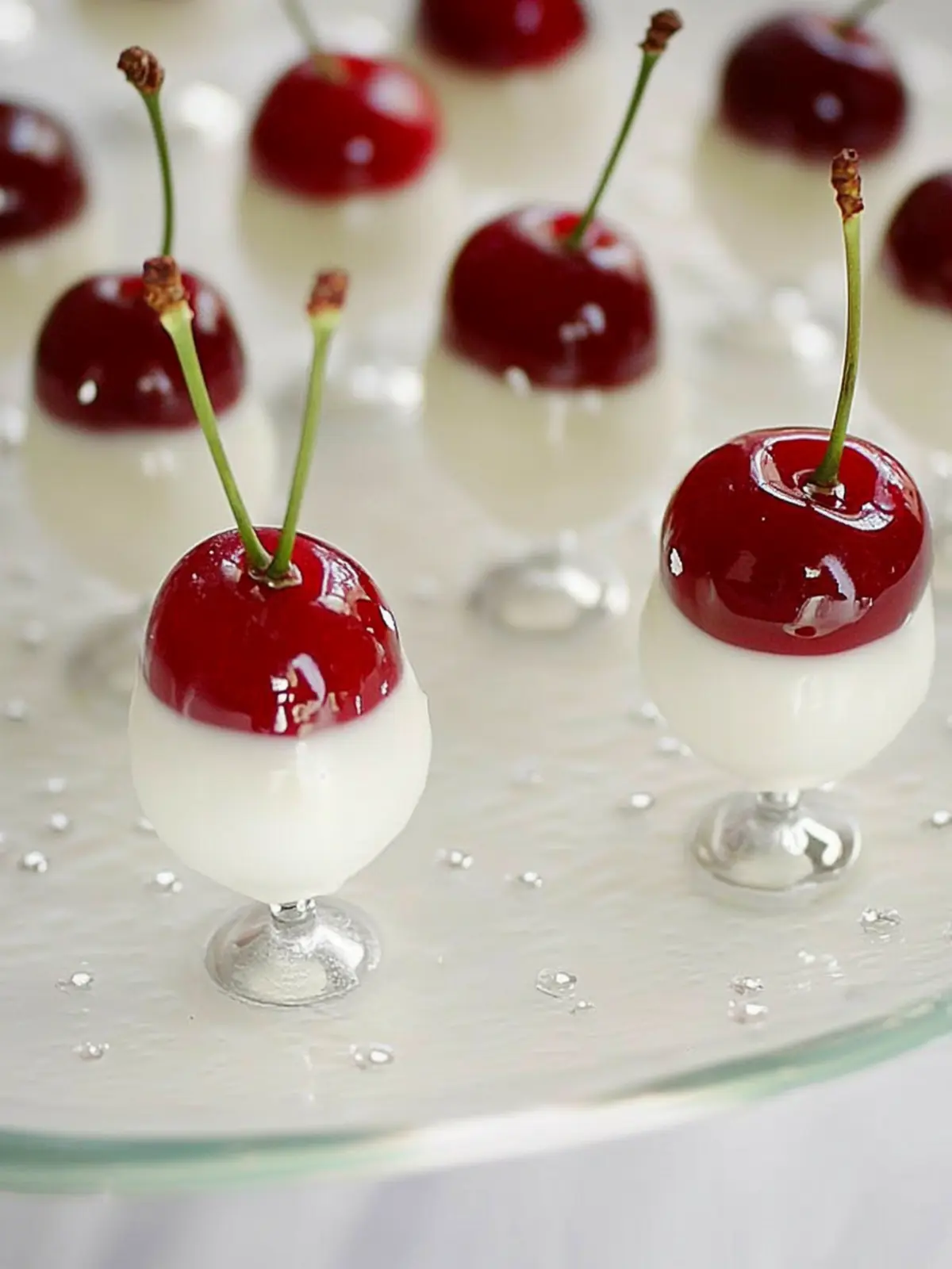 Irresistibly Sweet White Chocolate Dipped Cherries Delight 3 White Chocolate Dipped Cherries