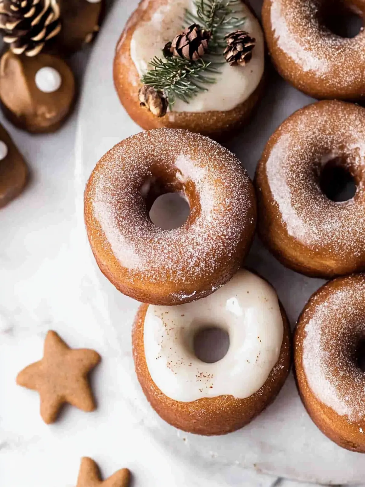 Vegan Gingerbread Donuts