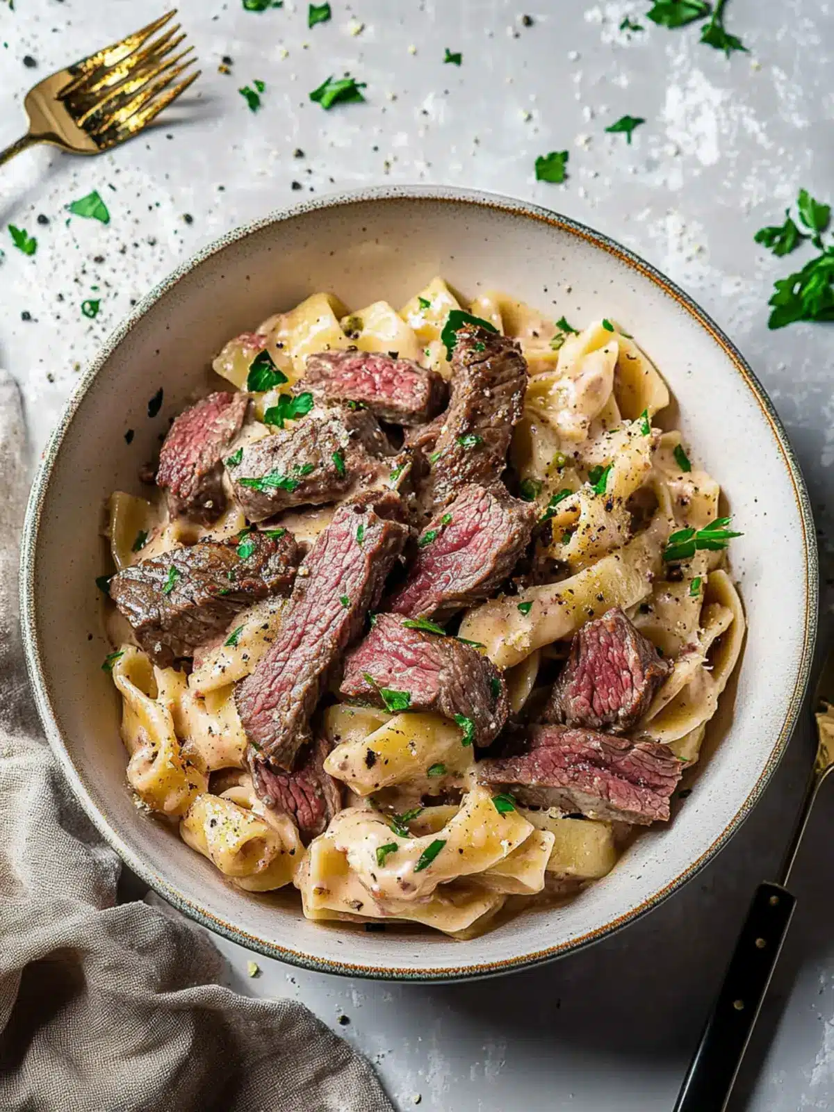 Creamy Steak Pasta: Indulge Your Taste Buds Tonight 3 Creamy Steak Pasta