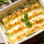 Seafood Cannelloni with Shrimp, Spinach and Ricotta