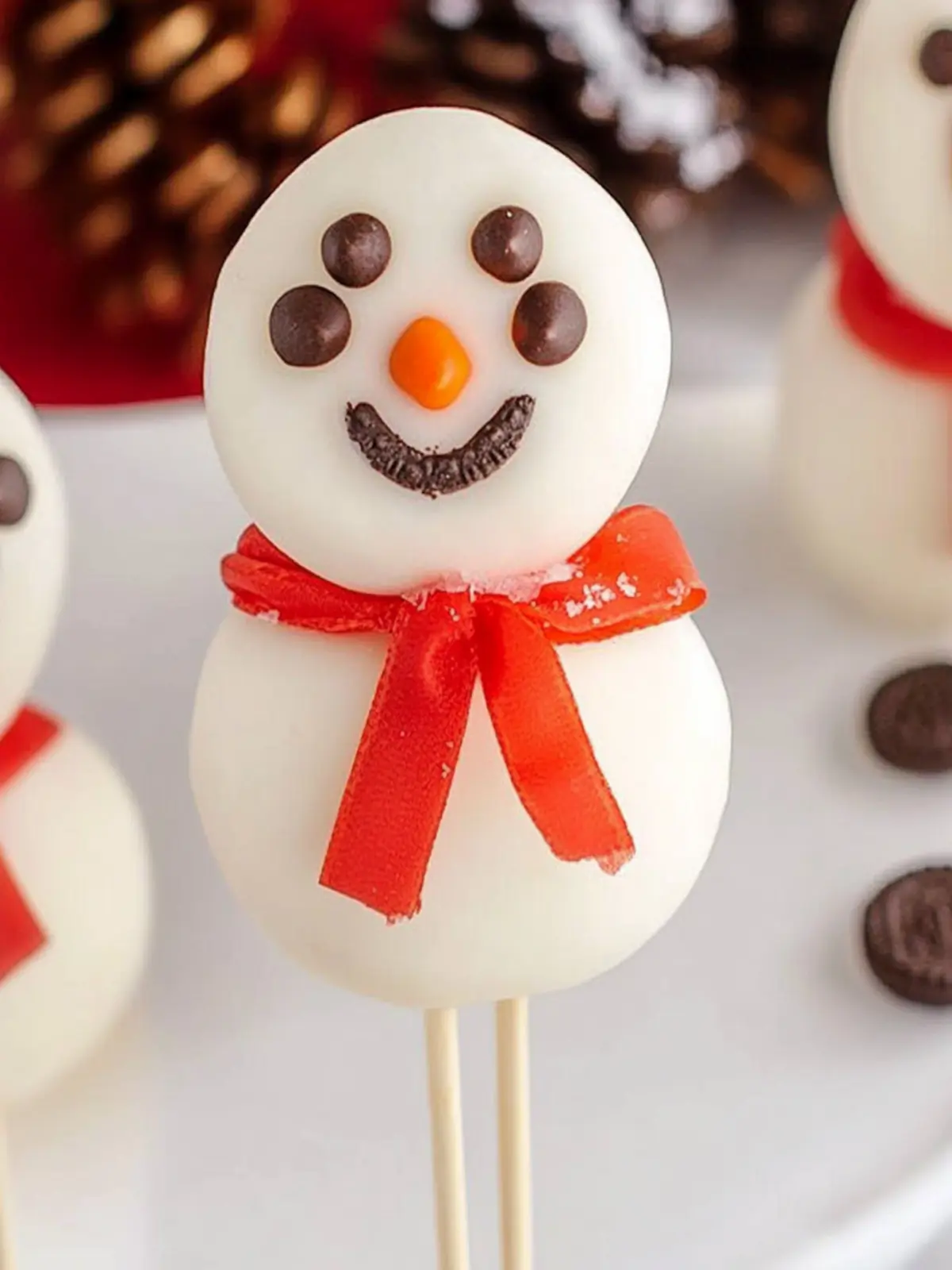 Budget-Friendly Oreo Snowman Pops