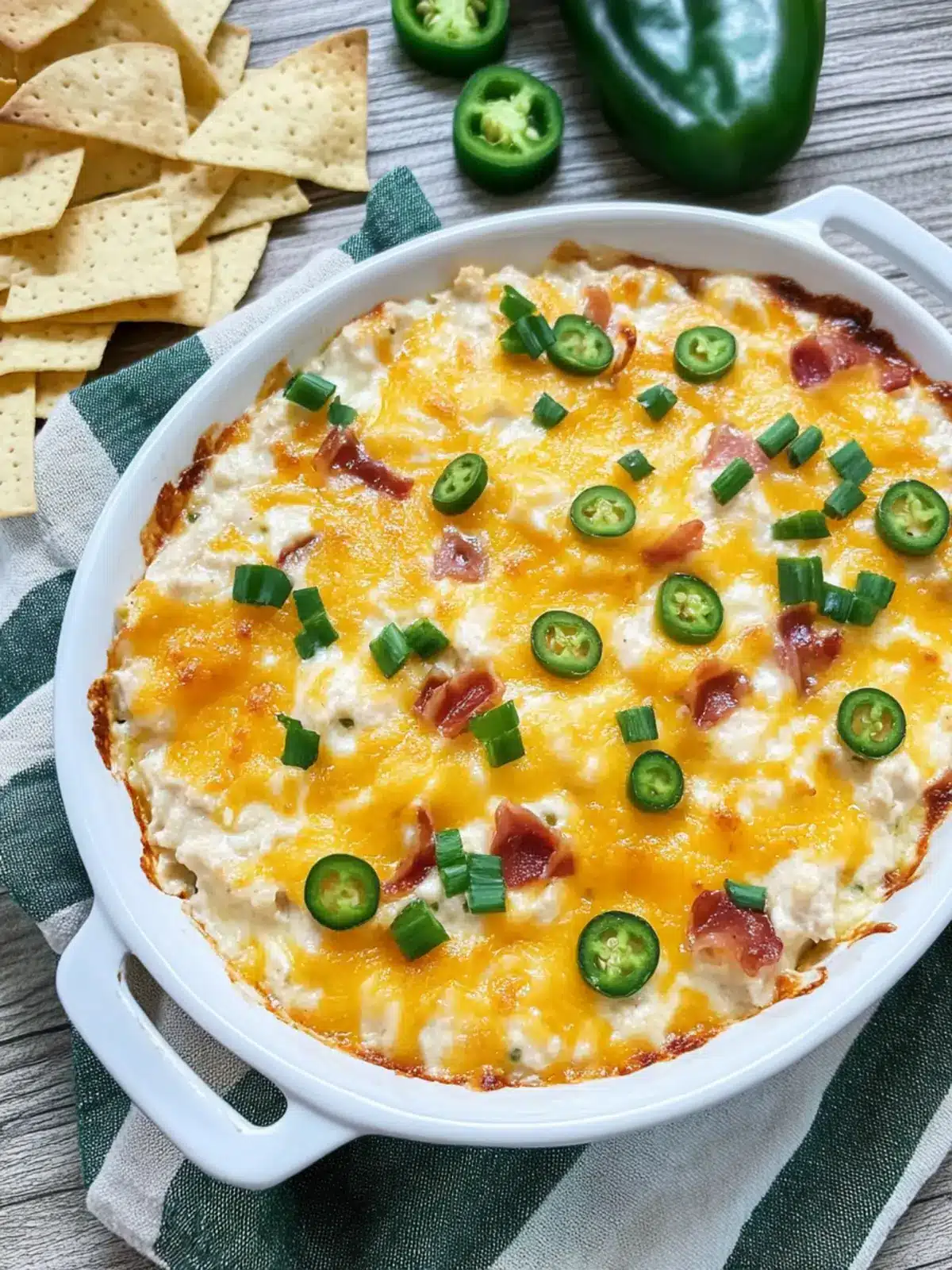 Savor the Spice: Jalapeno Popper Chicken Dip Delight 3 Jalapeno Popper Chicken Dip