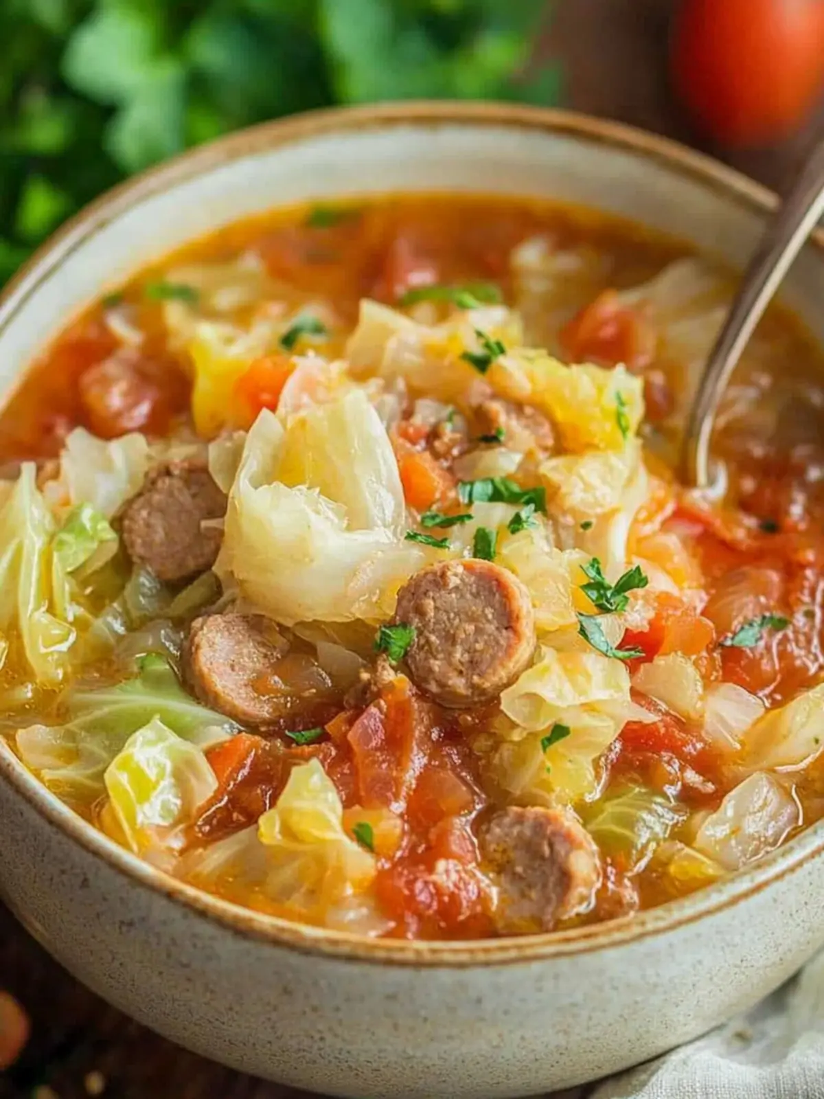 Cabbage and Sausage Soup