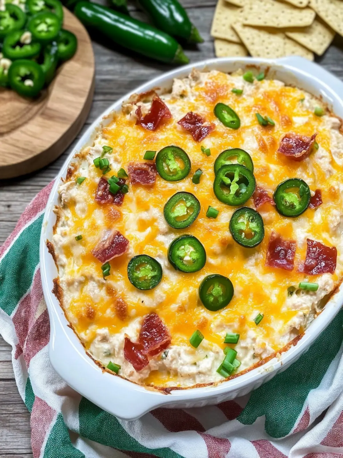 Savor the Spice: Jalapeno Popper Chicken Dip Delight 4 Jalapeno Popper Chicken Dip