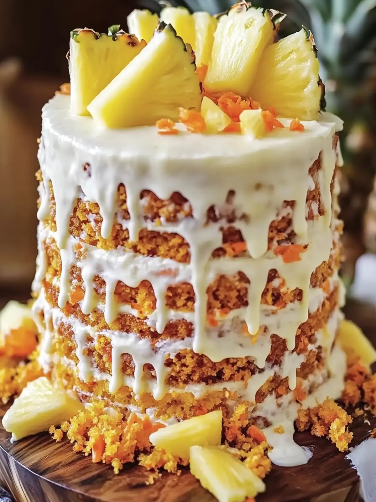 Hawaiian Carrot Pineapple Cake