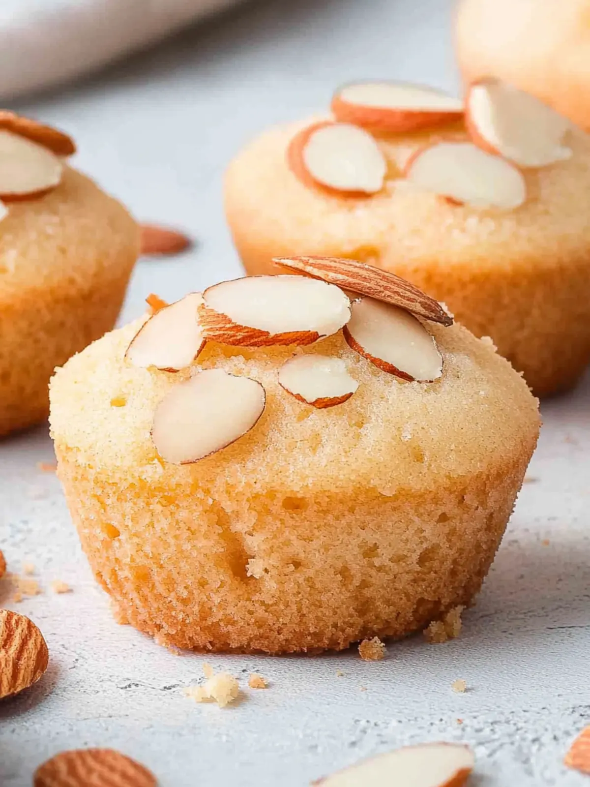Delicious Mini French Almond Cakes Perfect for Sweet Cravings 4 Mini French Almond Cakes