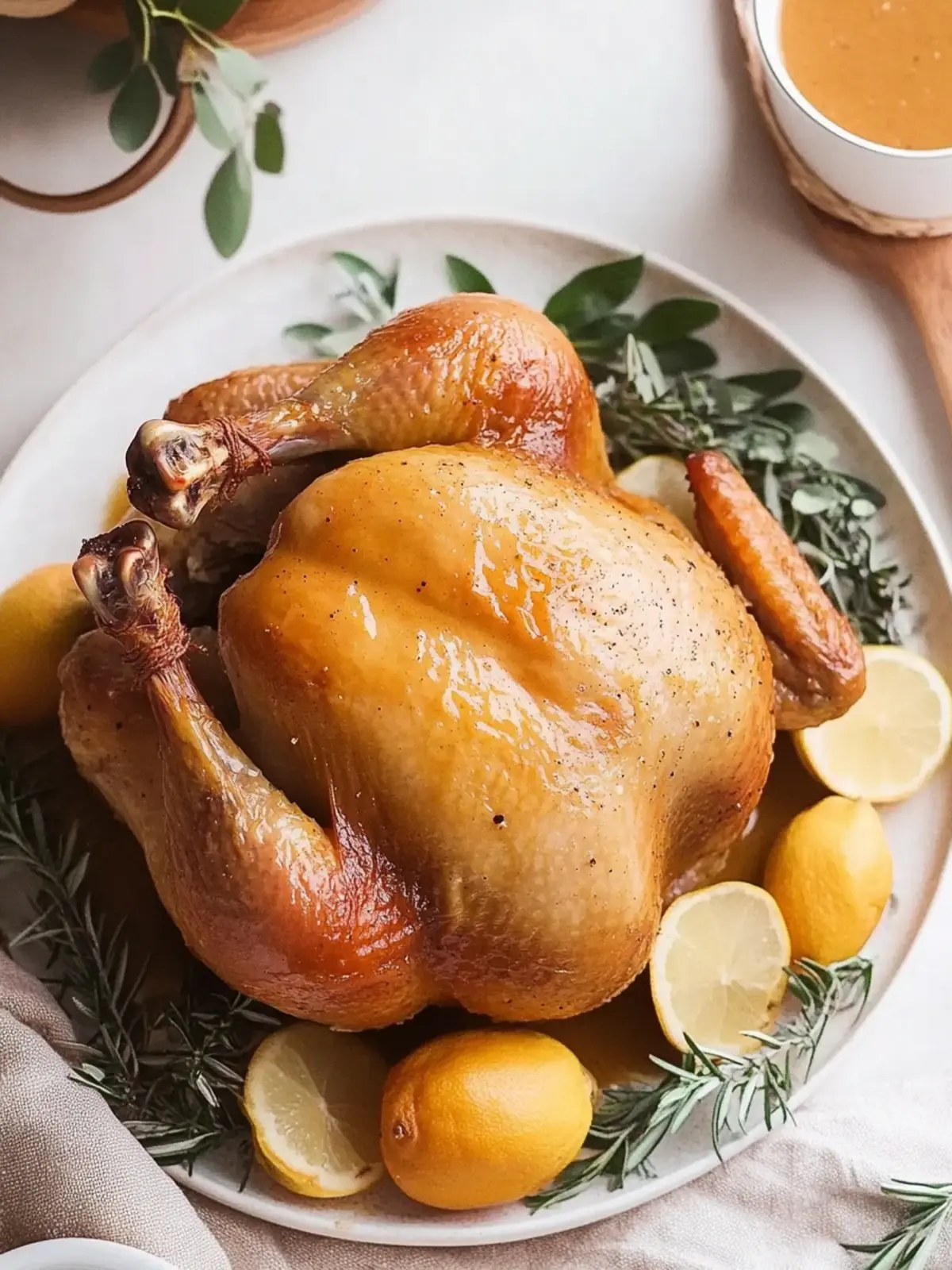 Succulent Sunday Roast Chicken Dinner with Creamy Gravy 4 Sunday Roast Chicken Dinner with Chicken Gravy