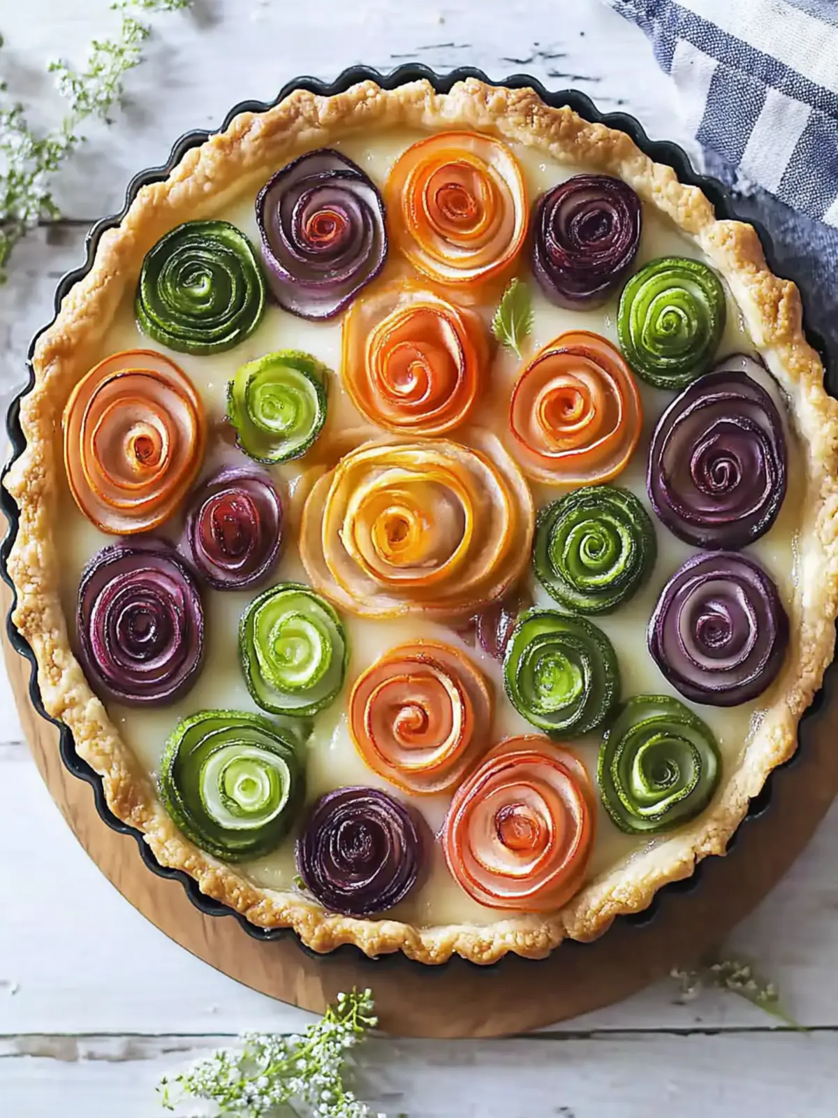Veggie Rose Tart: A Colorful Twist on Comfort Food 5 Veggie Rose Tart