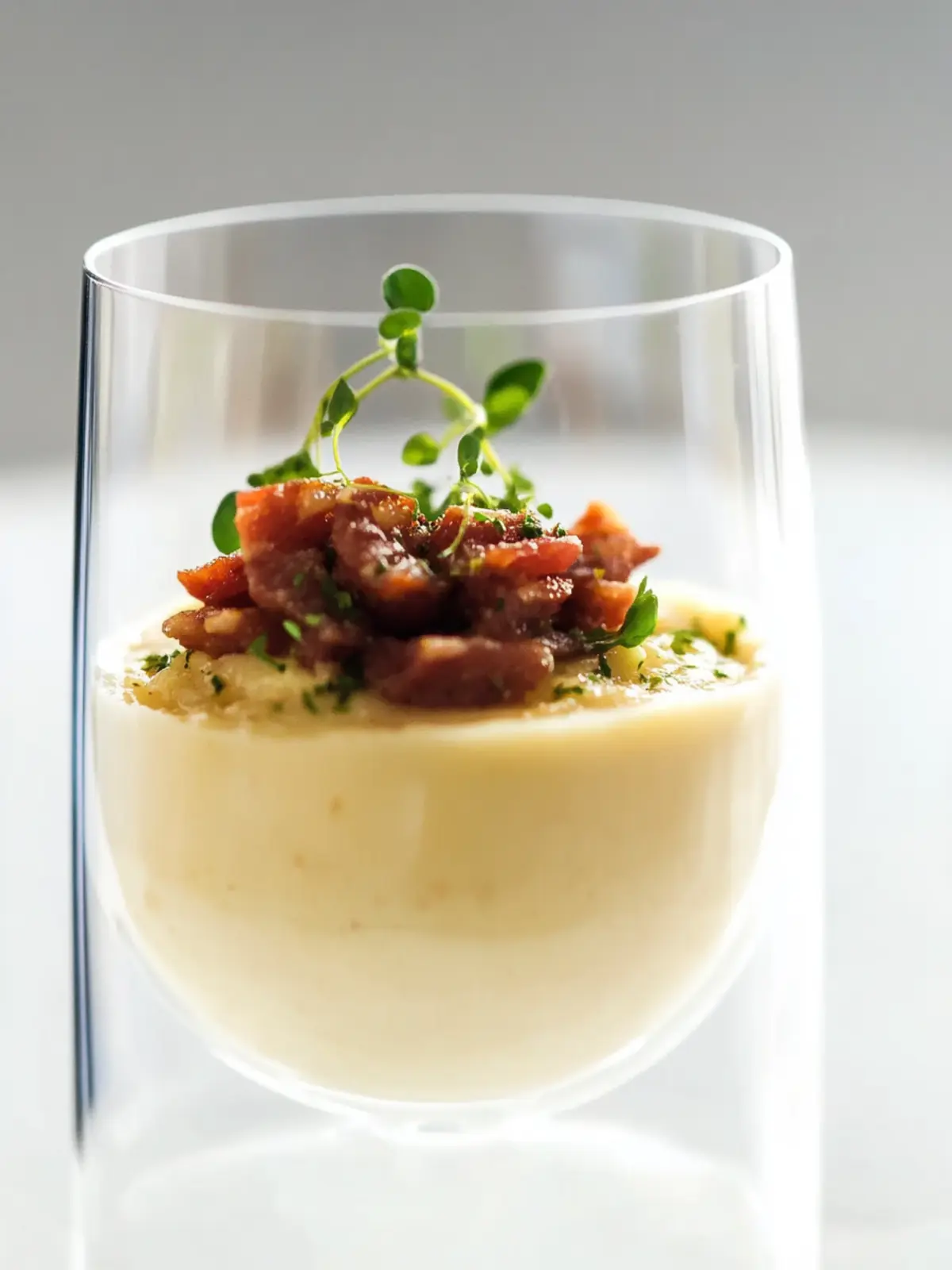 Chicken liver parfait with smoked bacon