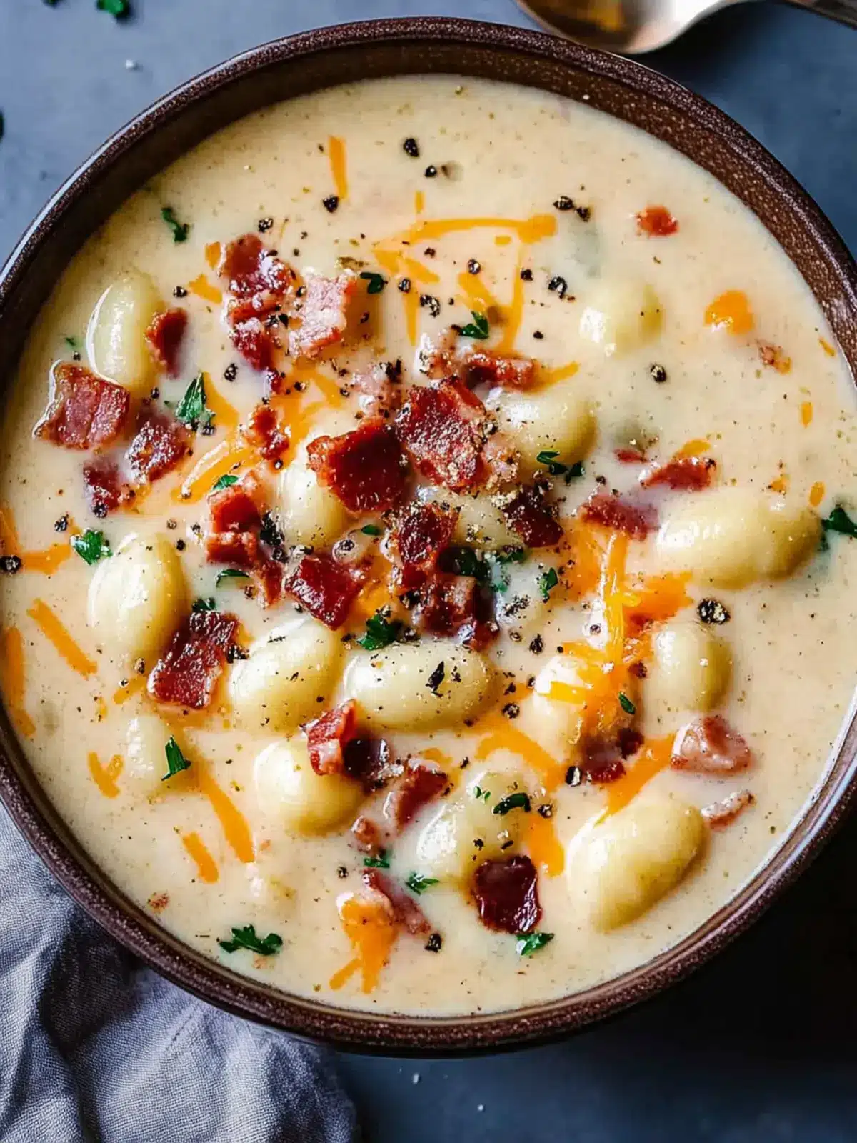 Irresistible Bacon Cheddar Gnocchi Soup for Cozy Nights 5 Bacon Cheddar Gnocchi Soup