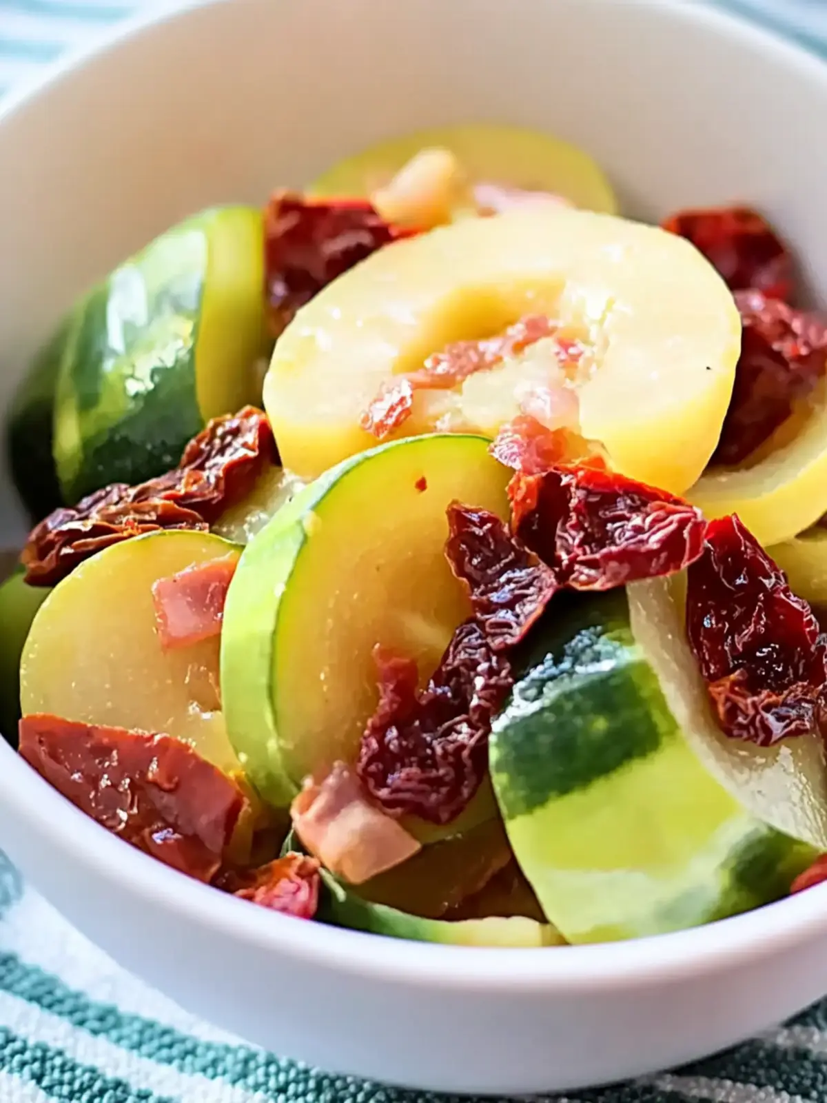 Steamed Squash Medley with Sun-Dried Tomatoes