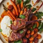 Lamb Cutlets & Harissa Roast Vegetables for a Flavor Burst 5 Lamb Cutlets & Harissa Roast Vegetables