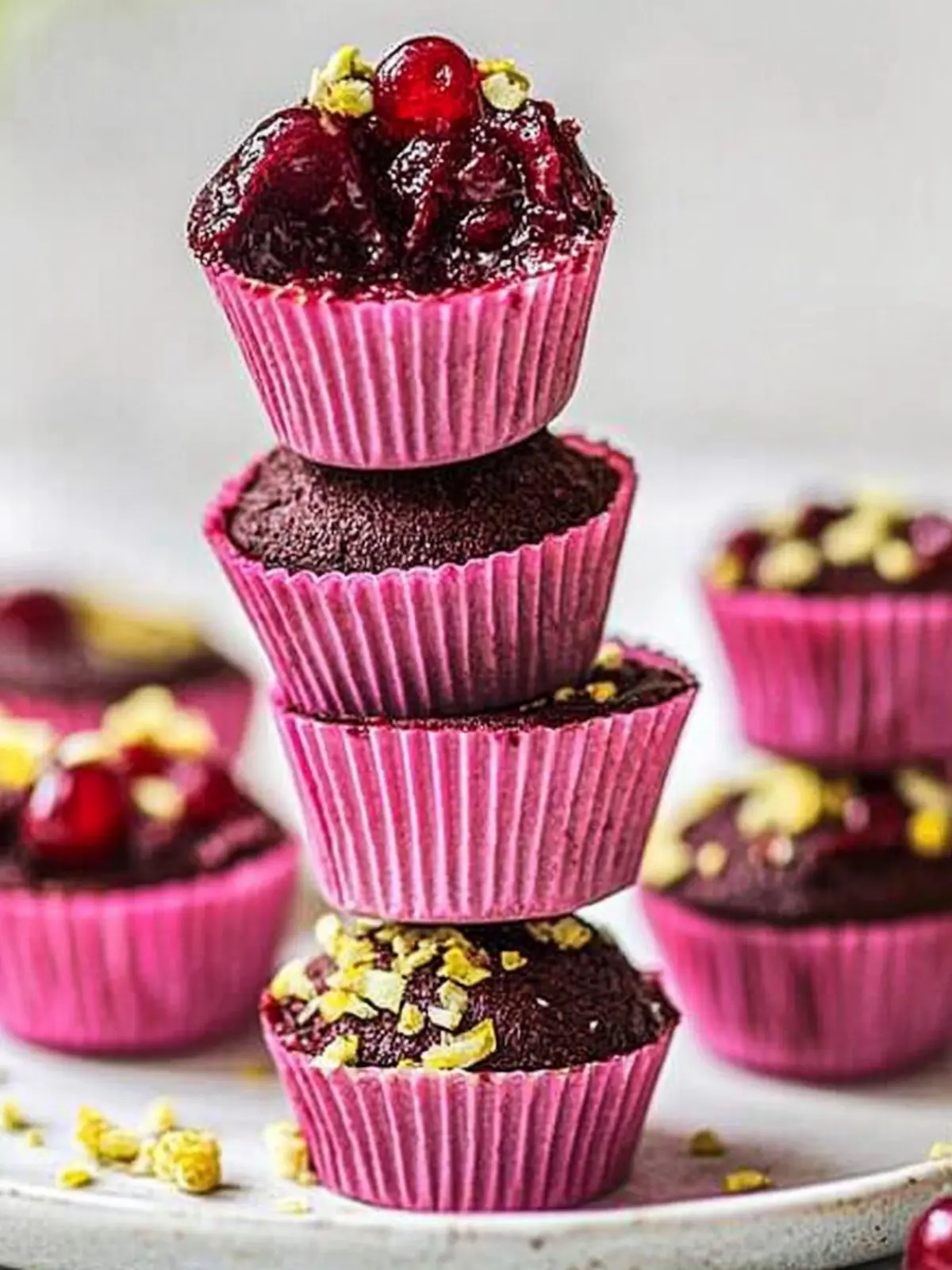 Vegan Cherry Ripe Cups