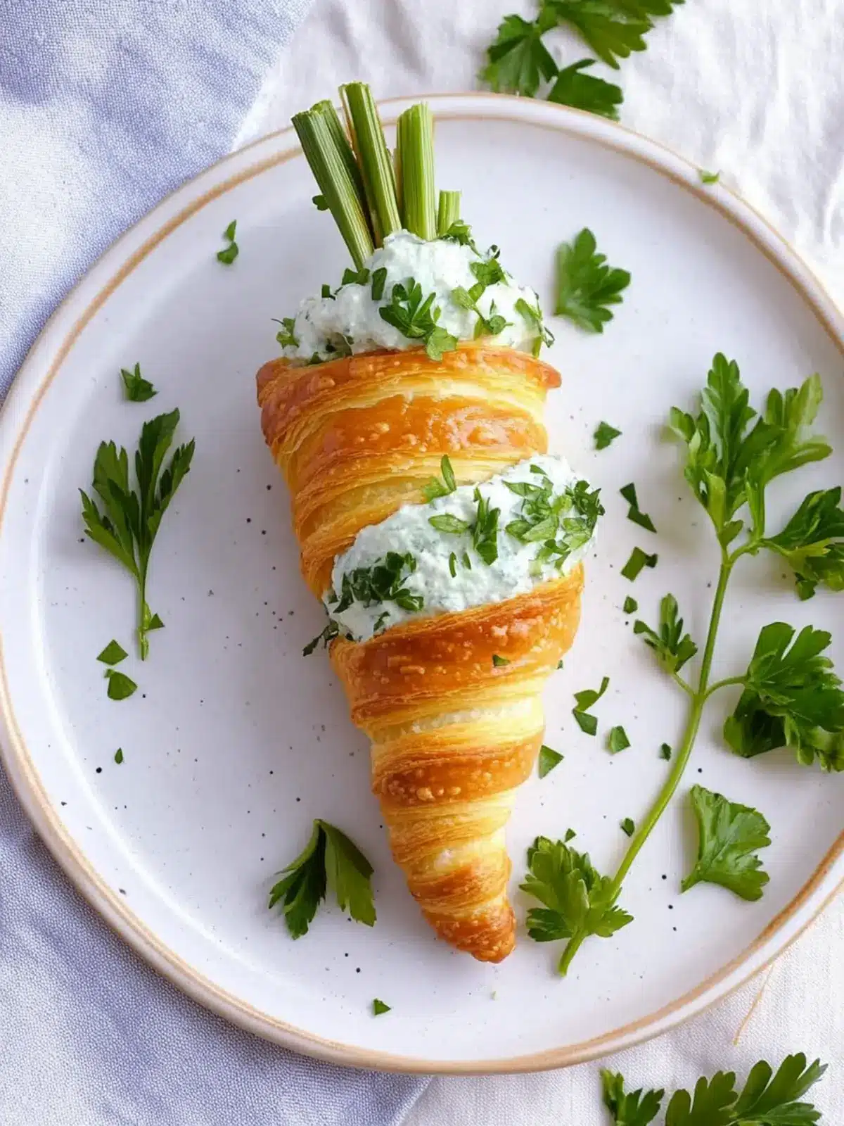 Stuffed Crescent Roll Carrots